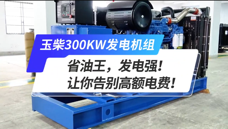 「視頻」玉柴300kw發(fā)電機(jī)組，省油王，發(fā)電強(qiáng)！讓你告別高額電費(fèi)！ 